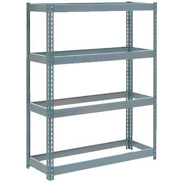 Extra Heavy Duty Shelving 48W x 12D x 60H With 4 Shelves, No Deck, Gray, Global Industrial, Mfr#: B2297161